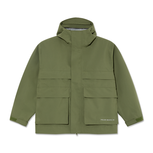 Polar Skate Co. - Cargo Shell Jacket - Moss Green