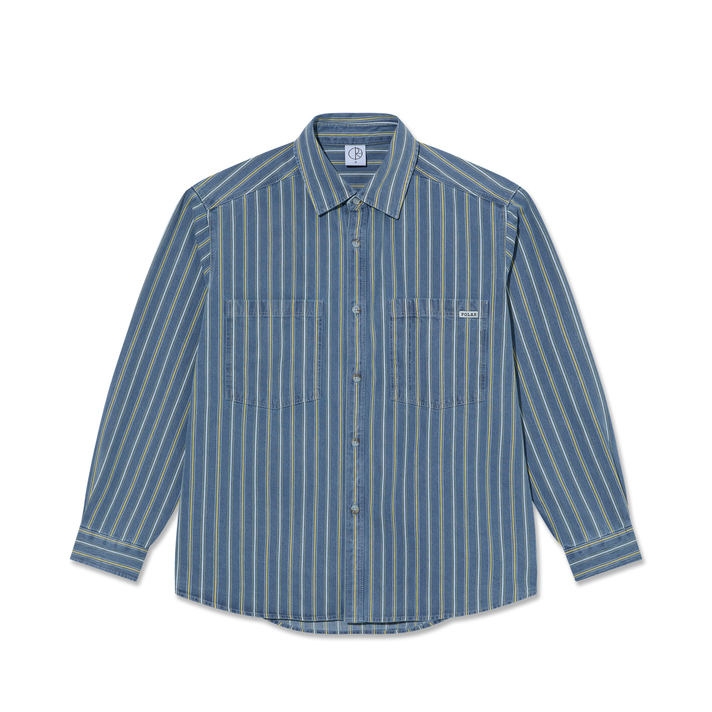 Polar Skate Co. - Mike Shirt | Denim - Blue / Yellow