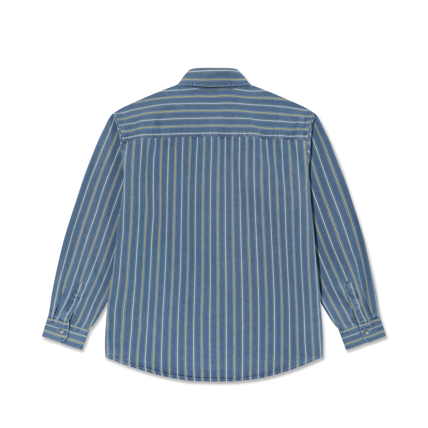 Polar Skate Co. - Mike Shirt | Denim - Blue / Yellow