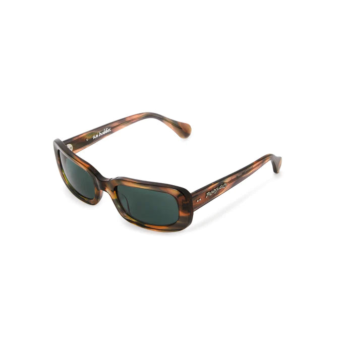 Polar Skate Co. X Sun buddies - Junior Jr. Sunglasses - Peach Green