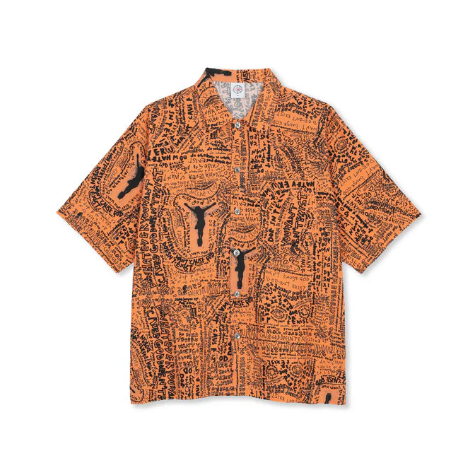 Polar Skate Co. - Exist | Bowling Shirt - Orange