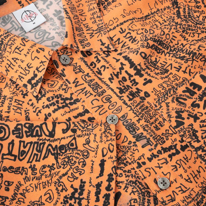 Polar Skate Co. - Exist | Bowling Shirt - Orange