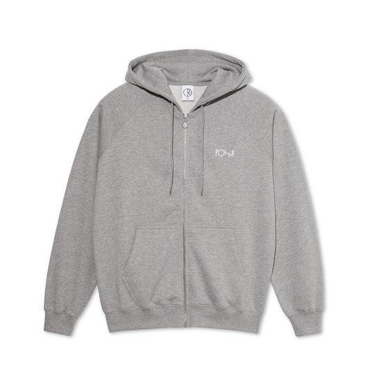 Polar Skate Co. - Default - Zip Hoodie - Heather Grey