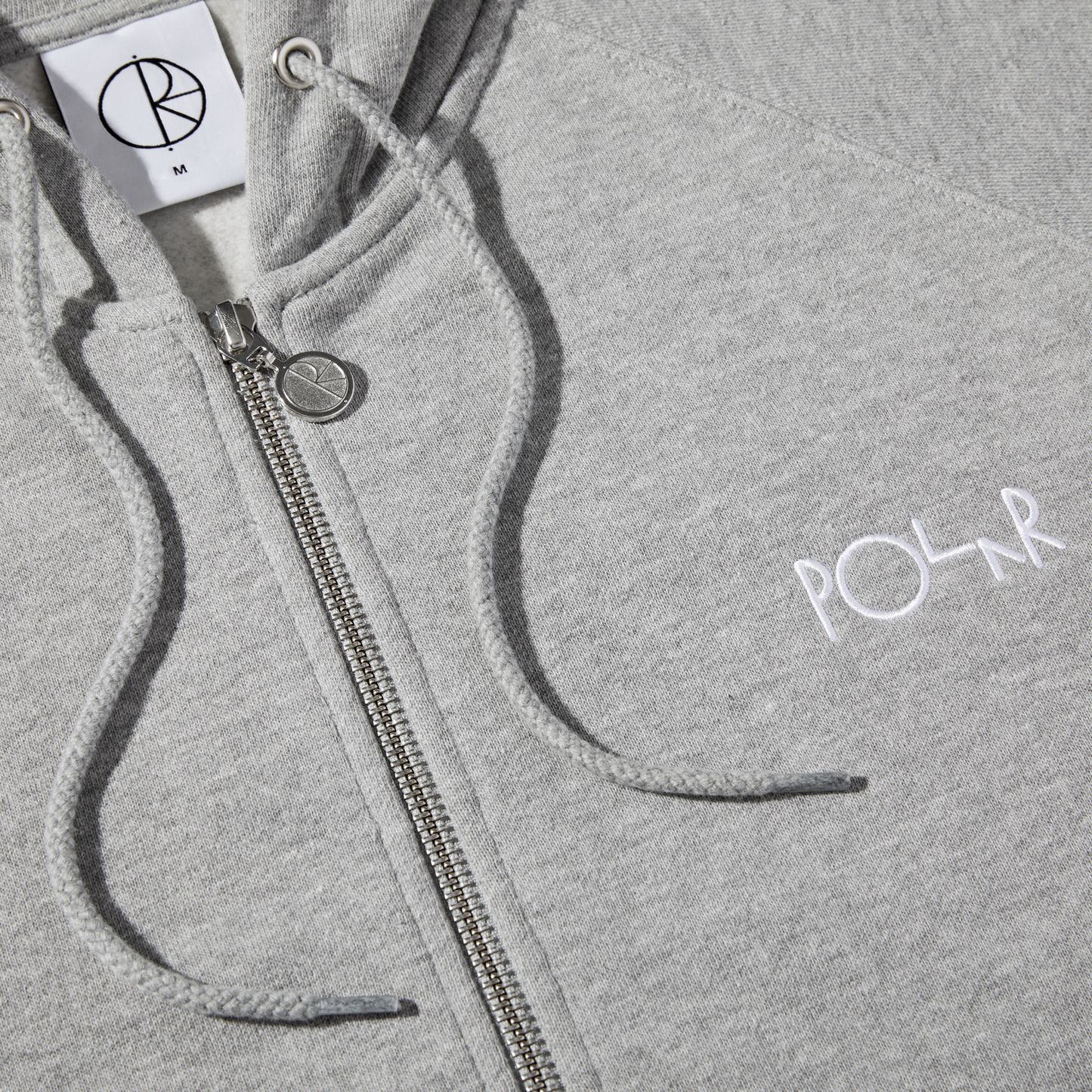 Polar Skate Co. - Default - Zip Hoodie - Heather Grey