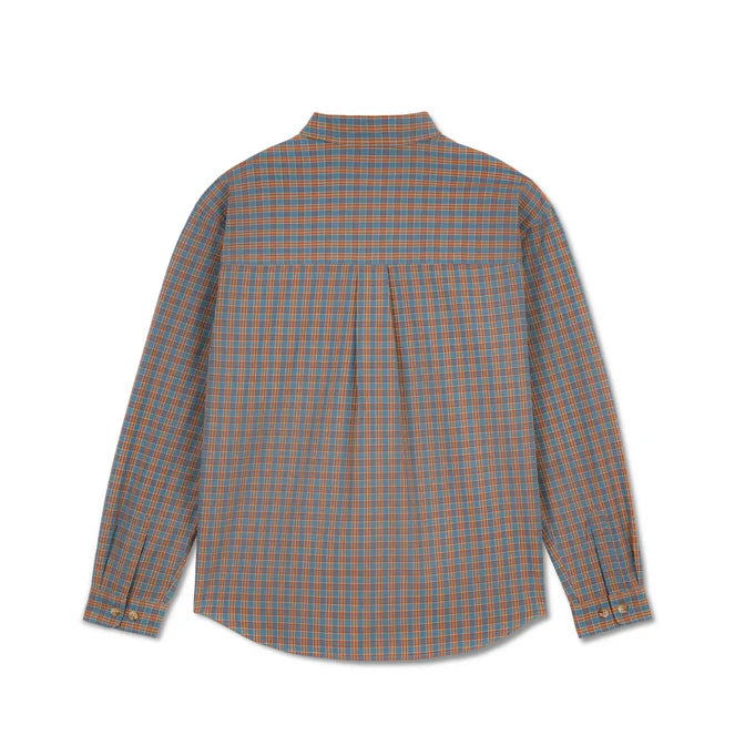 Polar Skate Co. - Mitchell LS Shirt - Blue/Rust