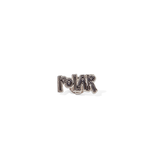 Polar Skate Co. - Pin | Heart Logo - Black