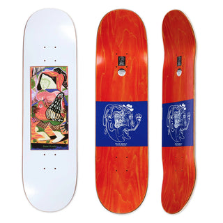 Polar Skate Co. - Dane Brady - Pigeons White 8.0" Deck