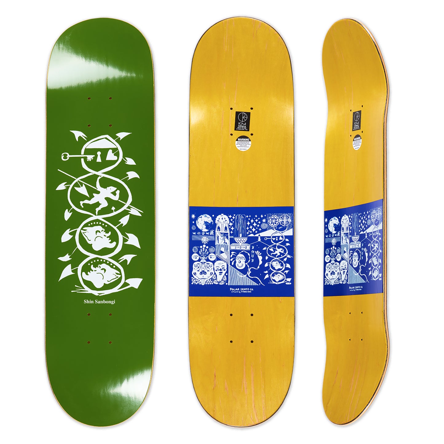 Polar Skate Co. - Shin Sanbongi - The Spiral Of Life (Olive) 8.125