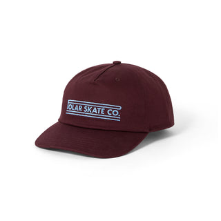 Polar Skate Co. - Jake Cap | Twill - Stretch Logo - Dark Wine