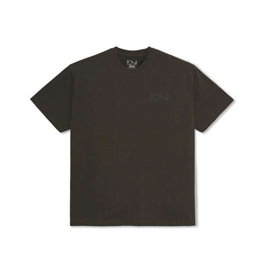 Polar Skate Co - Stroke Logo Tee - Dirty Black