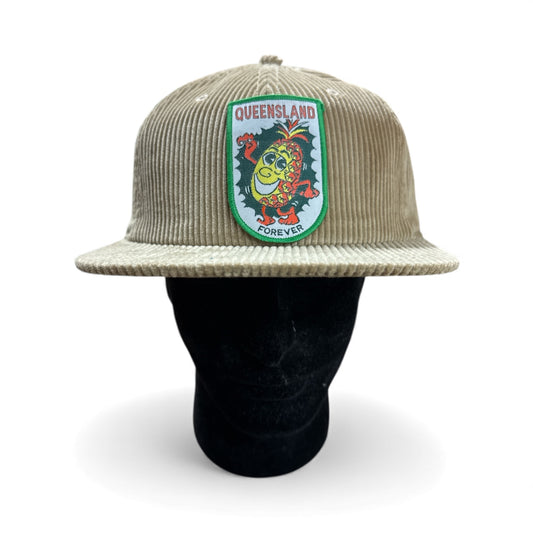 Parliament Queensland Vintage Patch - Cord Hat (Queensland Forever Pineappple)