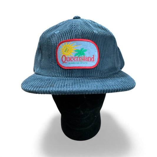 Parliament Queensland Vintage Patch - Cord Hat (Queensland Sunshine State Rid Trim)