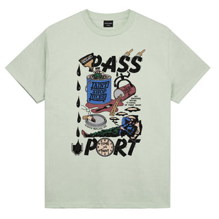 Pass~Port - Shop Rules T-Shirt Harbour Grey