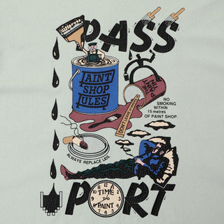 Pass~Port - Shop Rules T-Shirt Harbour Grey