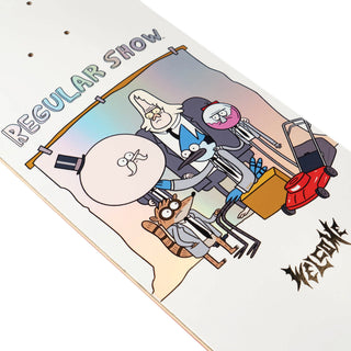 Welcome x REGULAR SHOW - Group Portrait on Popsicle - White/Prism Foil - 8.5"
