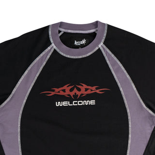 Welcome - Rash Boxy Paneled Tee