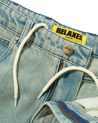 Butter Goods - Relaxed Denim Jeans Sunfade Blue