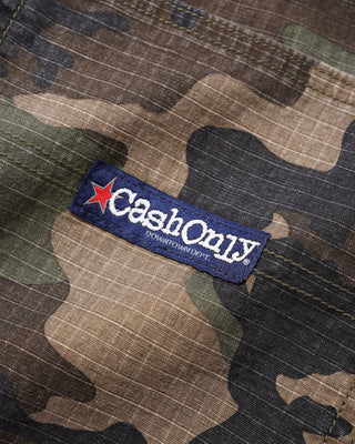 Cash Only - Ripstop Carpenter Shorts Woodland Camo