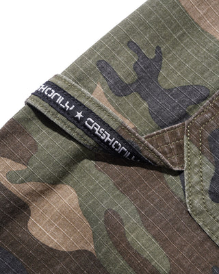 Cash Only - Ripstop Carpenter Shorts Woodland Camo