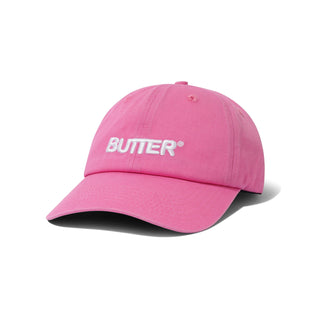 Butter Goods - Rounded Logo 6 Panel Cap Washed Pink