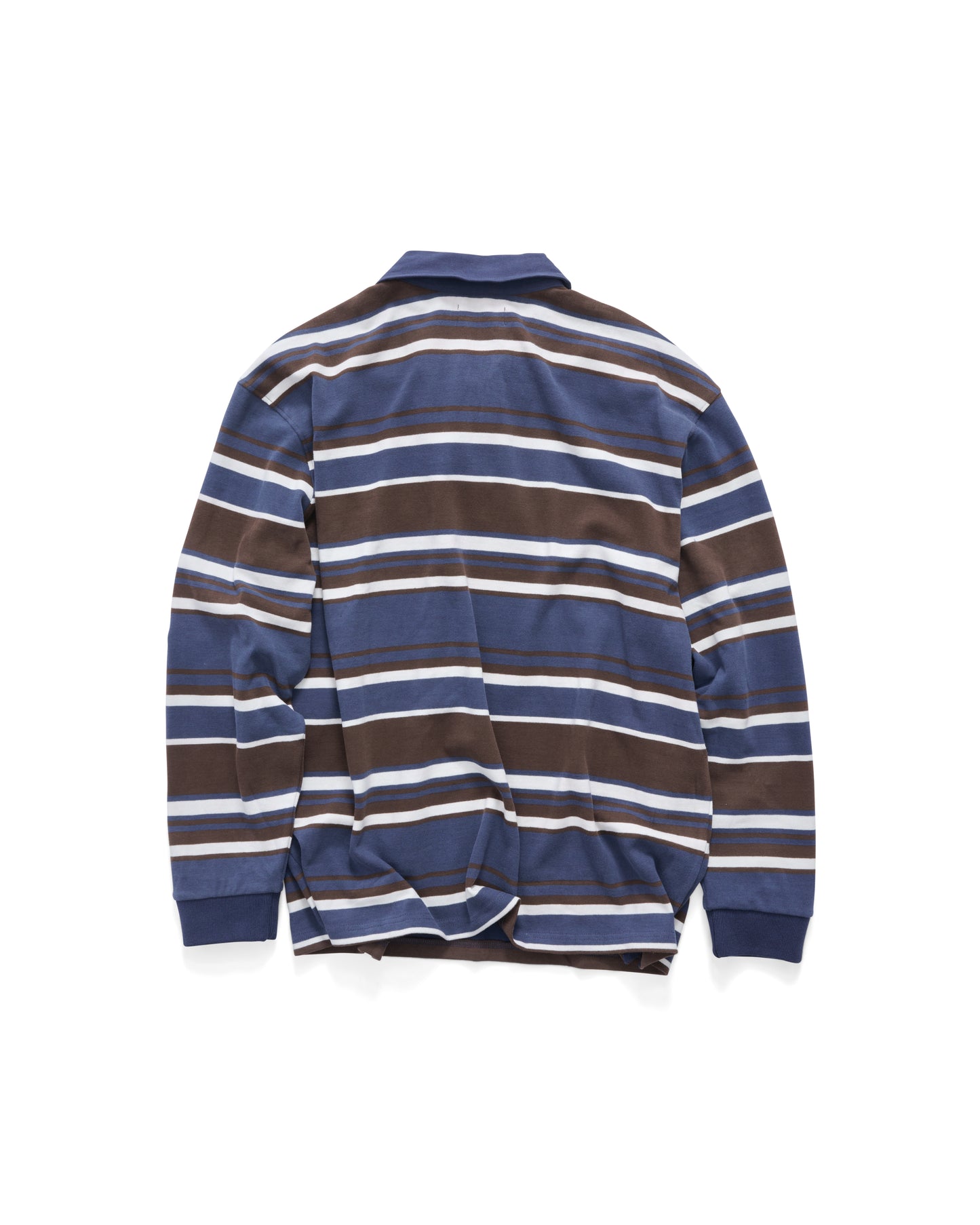 S/Double - Peach Stripe Rugby - Navy