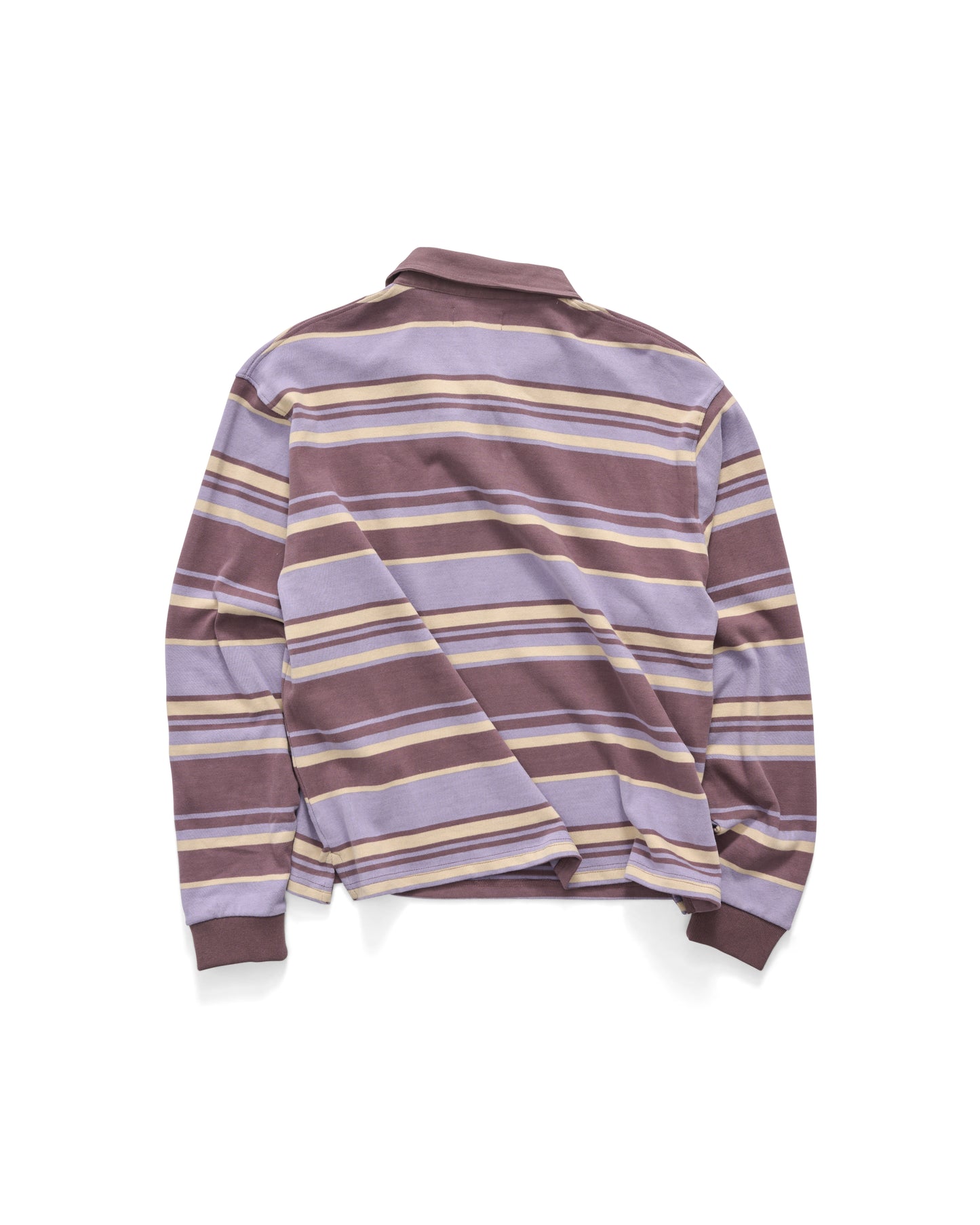 S/Double - Peach Stripe Rugby - Plum