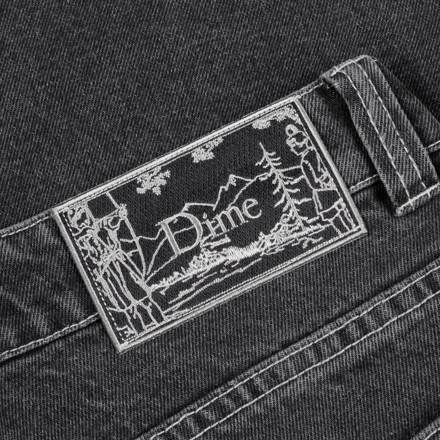 Dime - Classic Denim Shorts - Faded Black