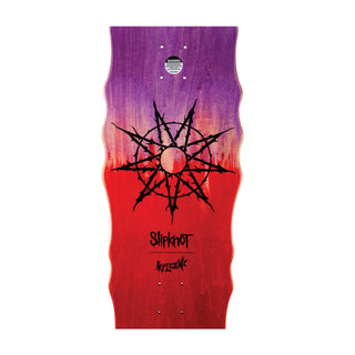 Welcome Skateboards x Slipknot - TRIBAL S ON WIDOW PURPLE/RED STAIN Deck