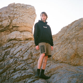 Welcome skateboards - Vamp Pigment-Dyed Hoodie - Vintage Black