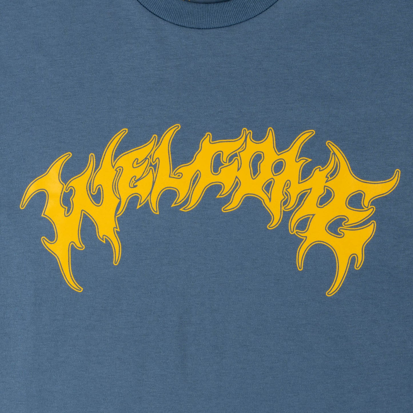 Welcome Skateboards - Barb Tee - Indigo/Yellow