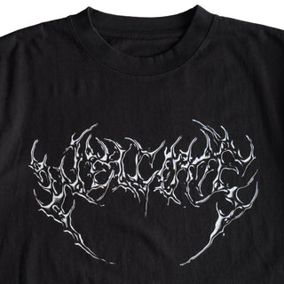 Welcome Skateboards - Chrome Fang Tee Black