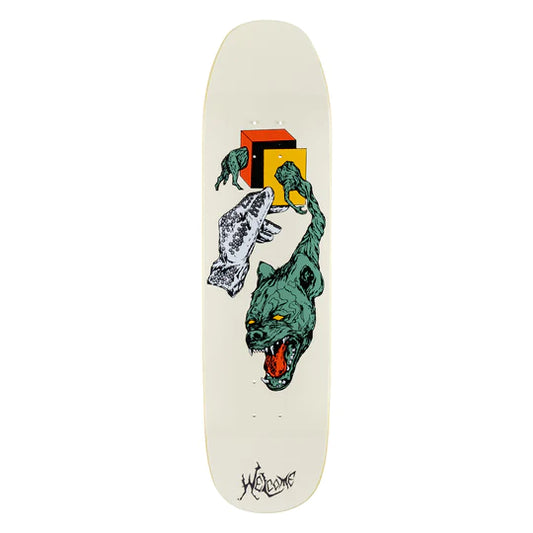 Welcome Skateboards - FACE OF A LOVER ON SON OF MOONTRIMMER - BONE - 8.25"