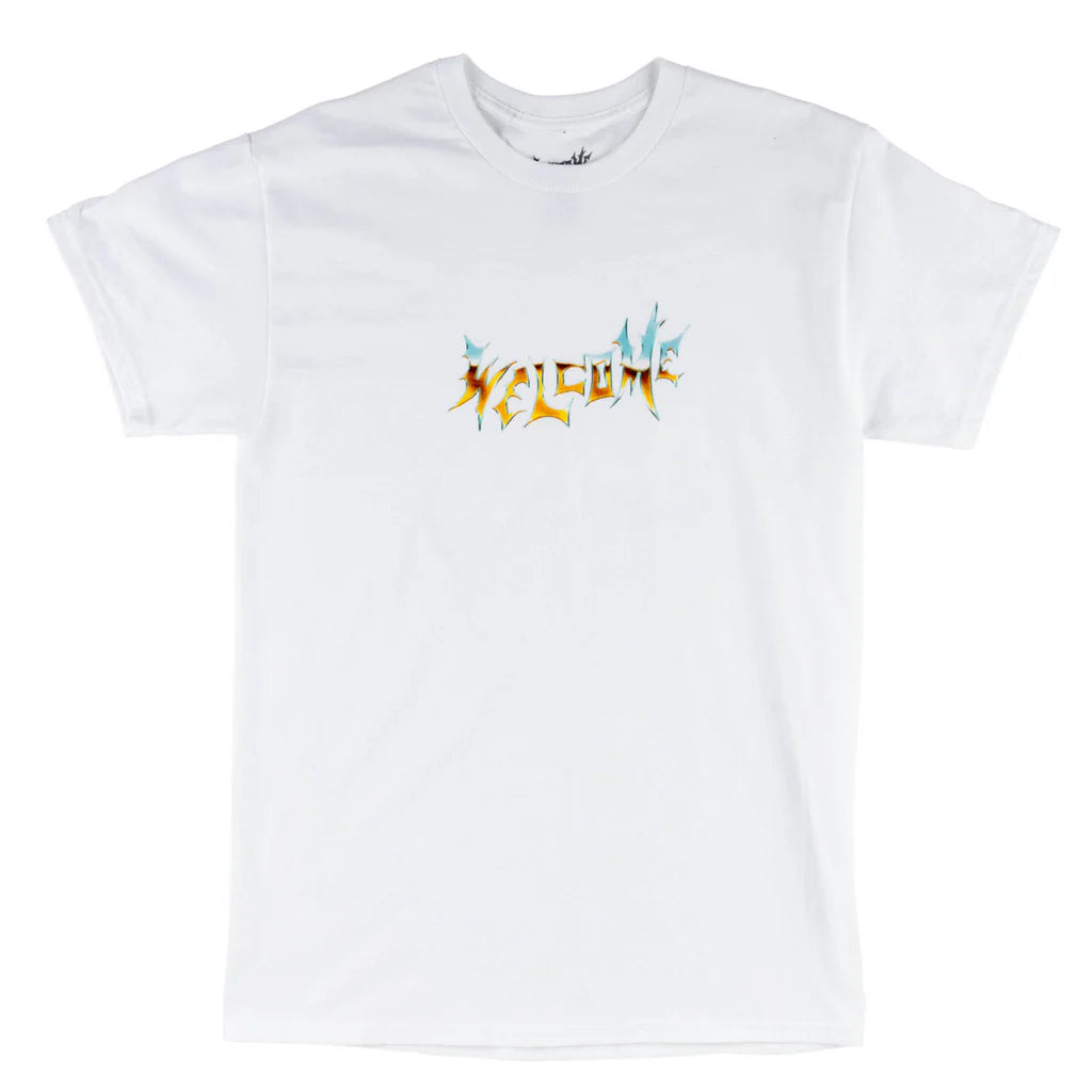 Welcome Skateboards - Chrome Vamp Tee - White