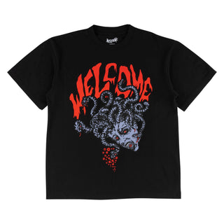 Welcome Skateboards - Medusa Boxy Garment-Dyed Tee Black