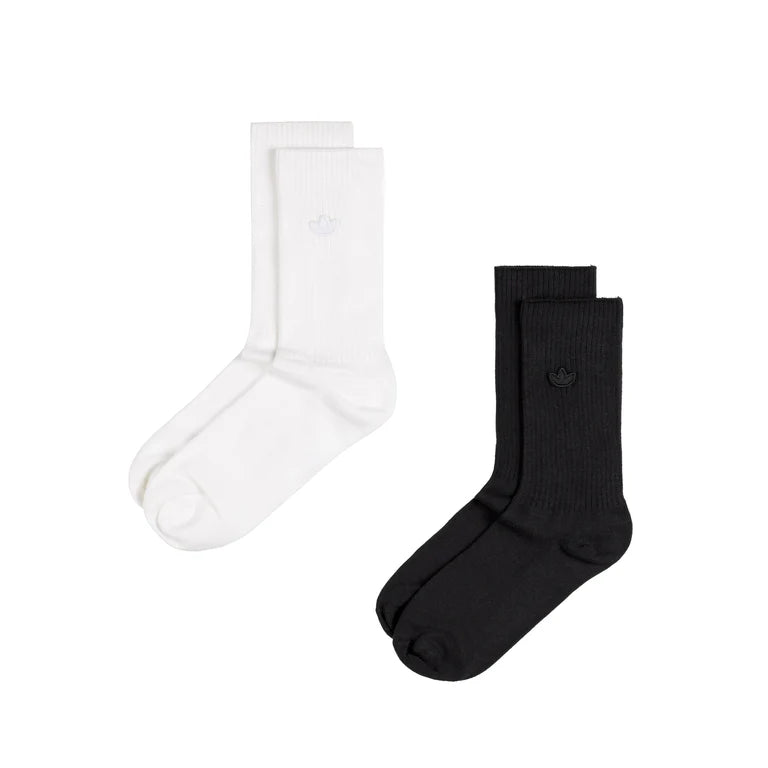 Adidas - Premium Essentials Crew Socks - White/Black (2pack)