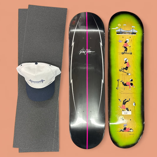 Sale Deal - 8.0" 1x both Parliament & Poolroom deck, 2x Sheets Free Grip & Parliament Cap