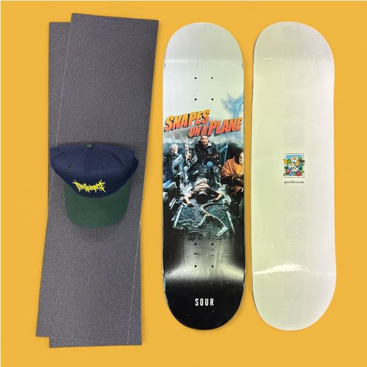Sale Deal - 8.125" 1x both Sour & Poolroom deck, 2x Sheets Free Grip & Parliament Cap
