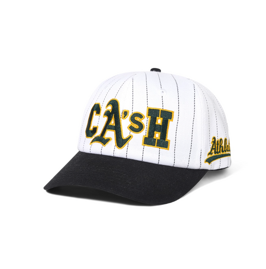 Cash Only - Ballpark Snapback Cap - White/Black