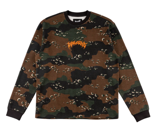 WELCOME - COVERT L/S CAMO WAFFLE - TIMBER