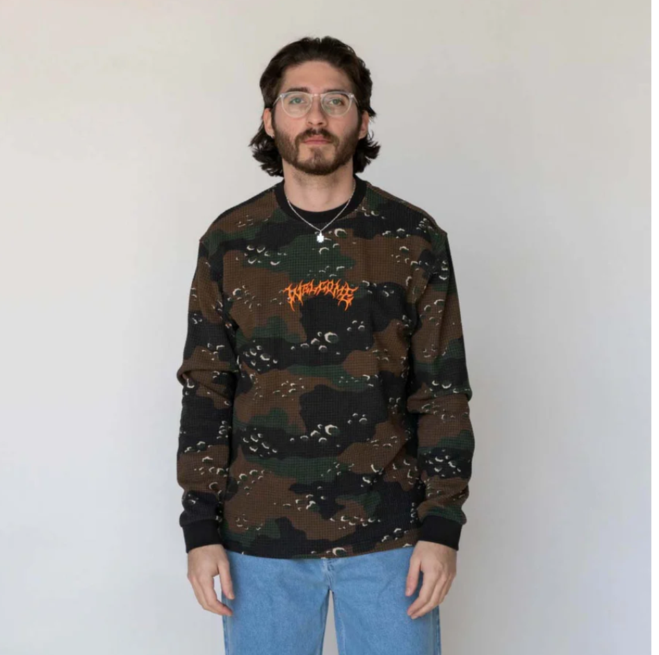 WELCOME - COVERT L/S CAMO WAFFLE - TIMBER