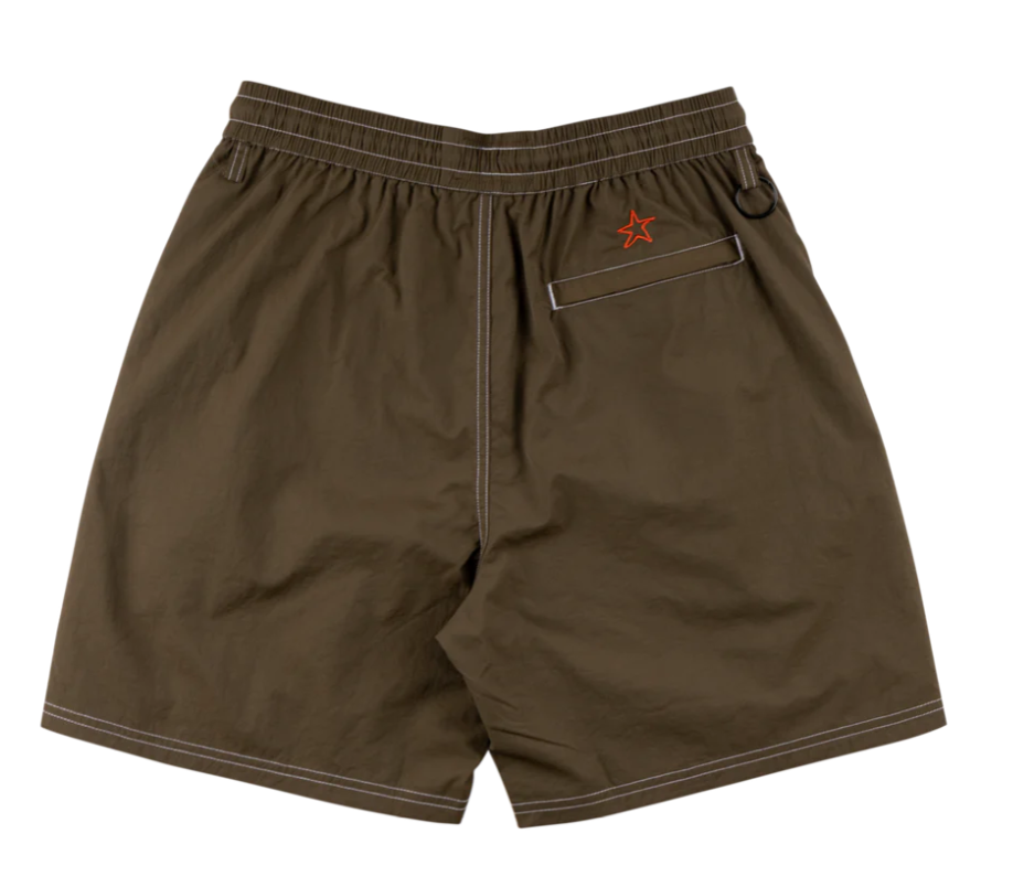 WELCOME - SIRIUS CONTRAST STITCH NYLON SHORT - WREN