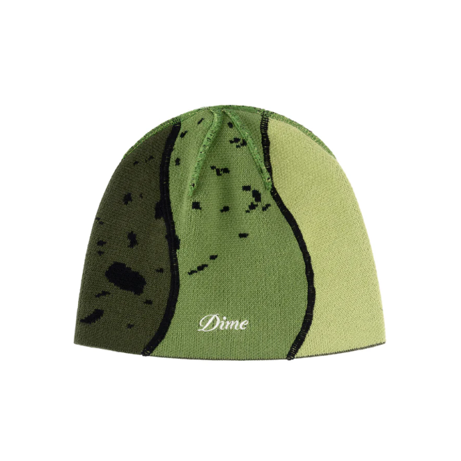 Dime - Reverse Stitch Skully Beanie - Green