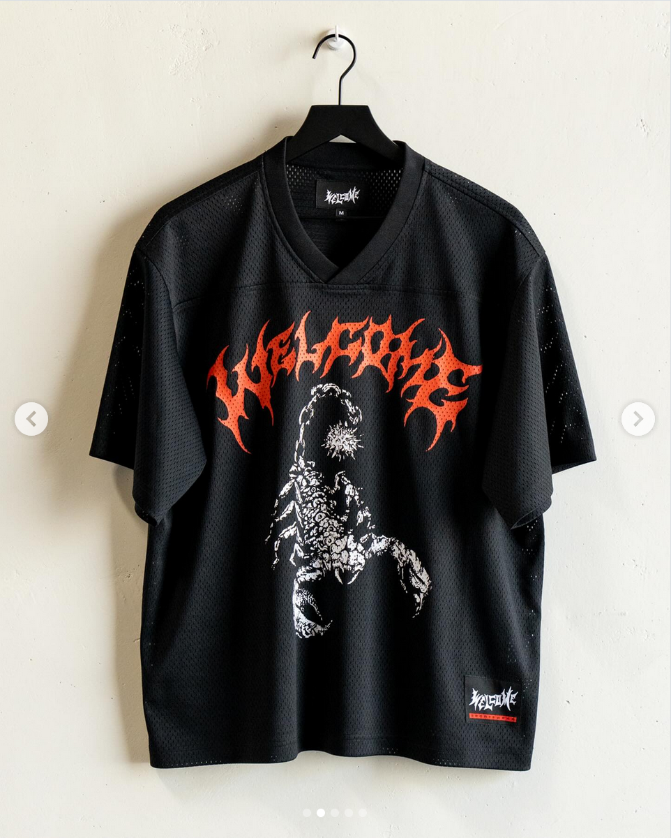 Welcome Skateboards - Mace Football Jersey Black