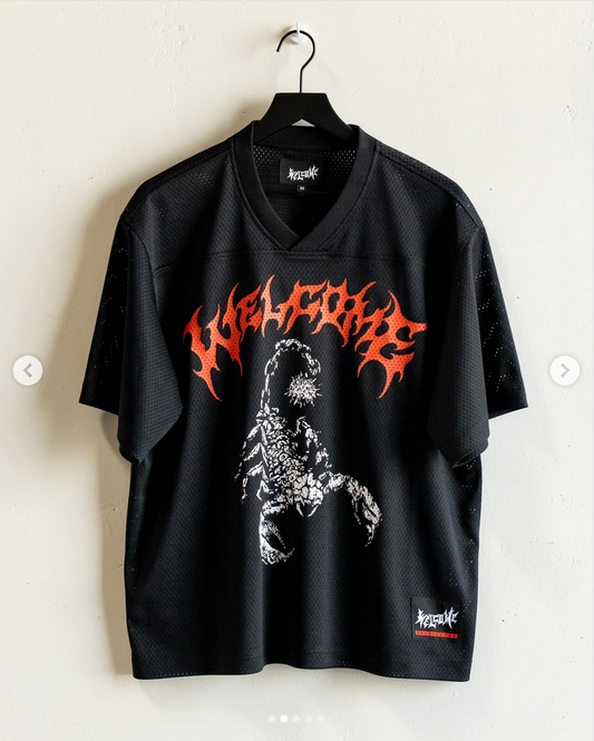 Welcome Skateboards - Mace Football Jersey Black