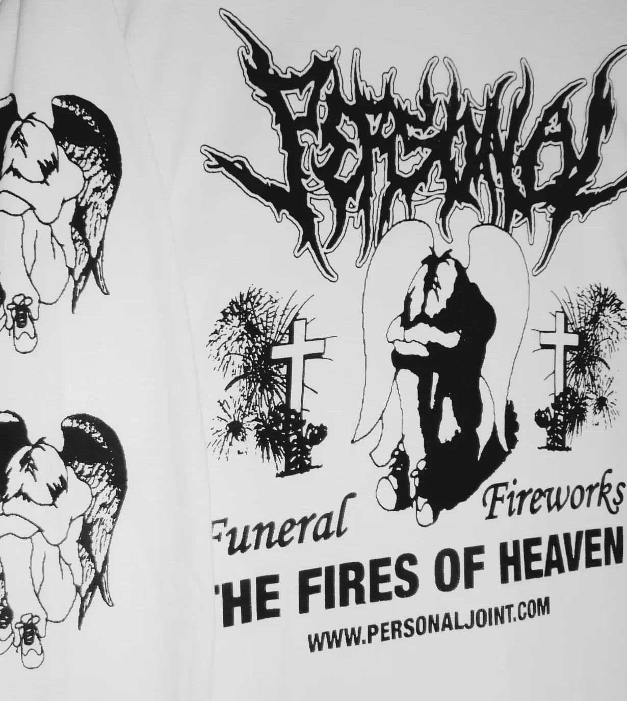 Personal Joint - Funeral Fireworks L/S Tee - White