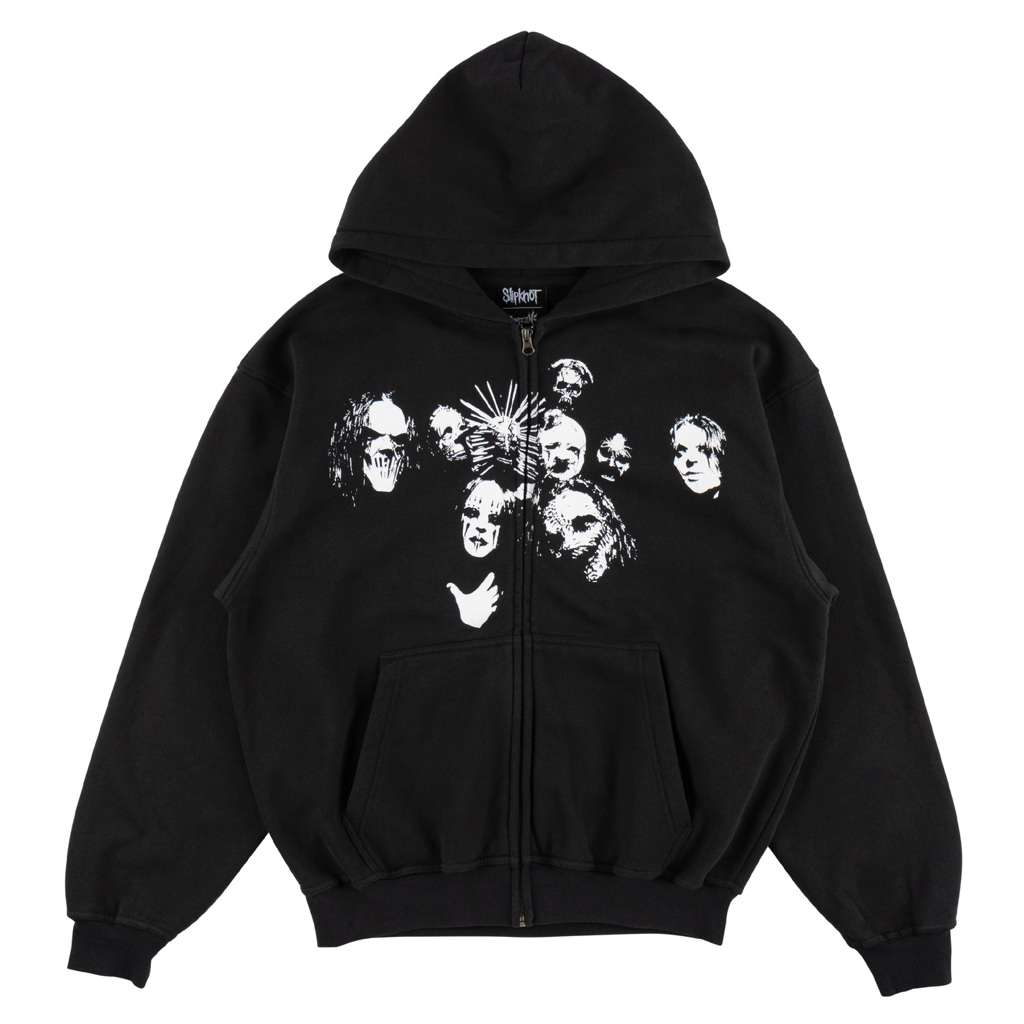 Welcome Skateboards x Slipknot - Nonagram Zipped Hoodie Black