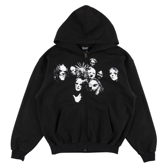Welcome Skateboards x Slipknot - Nonagram Zipped Hoodie Black