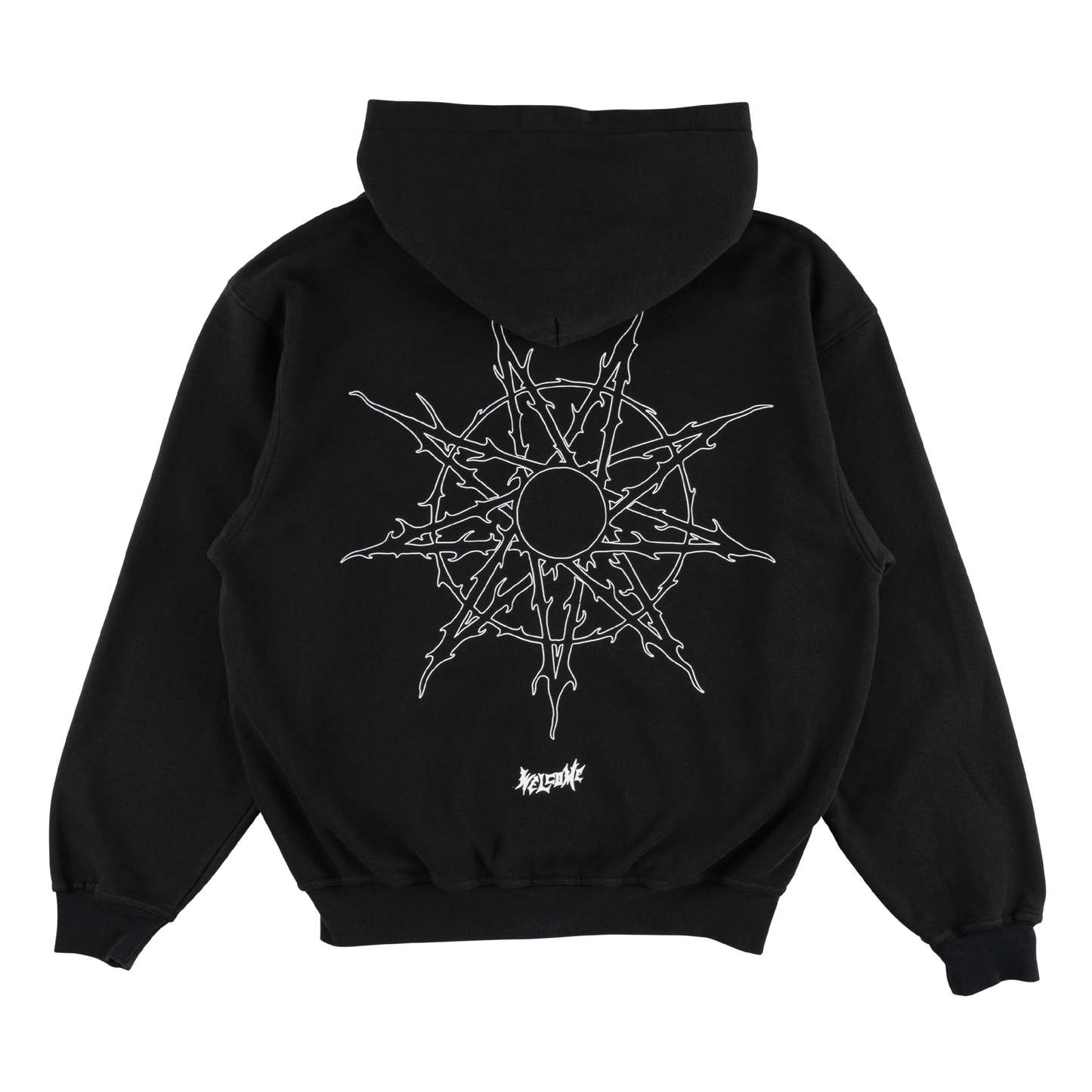 Welcome Skateboards x Slipknot - Nonagram Zipped Hoodie Black