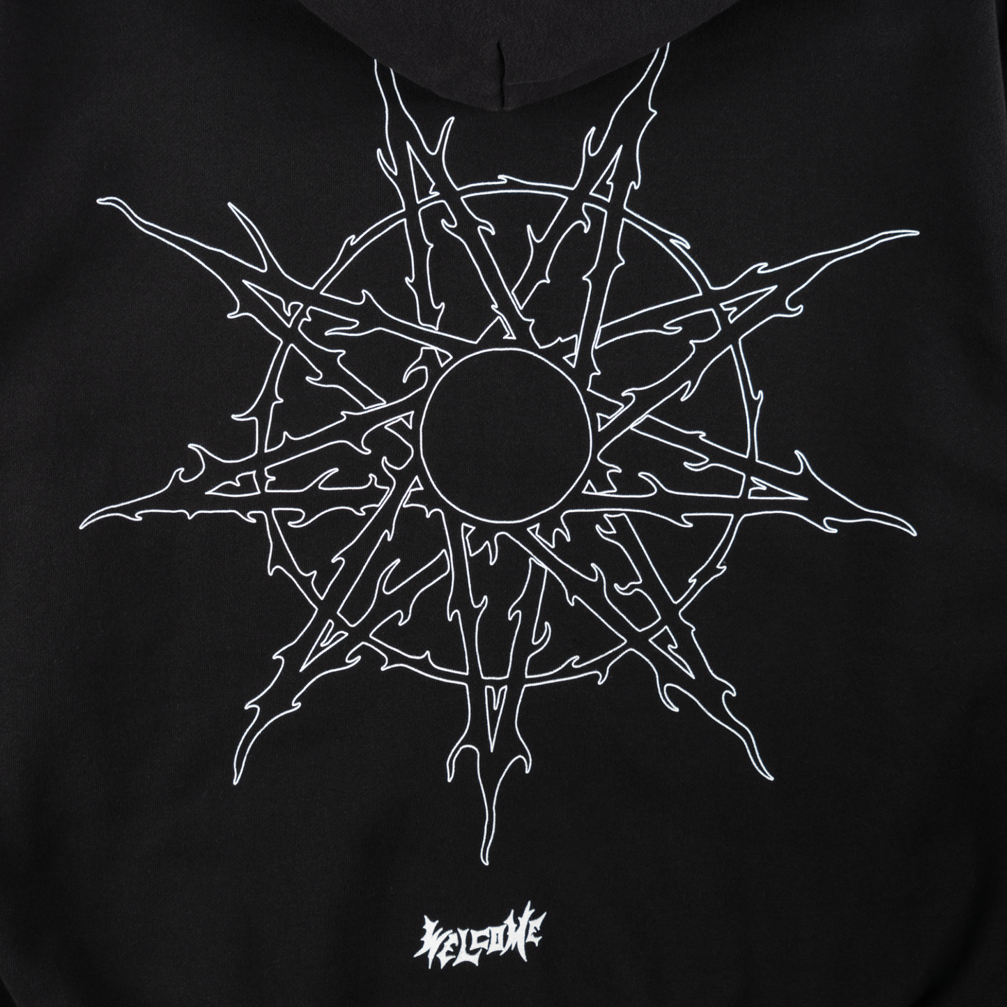 Welcome Skateboards x Slipknot - Nonagram Zipped Hoodie Black