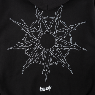 Welcome Skateboards x Slipknot - Nonagram Zipped Hoodie Black
